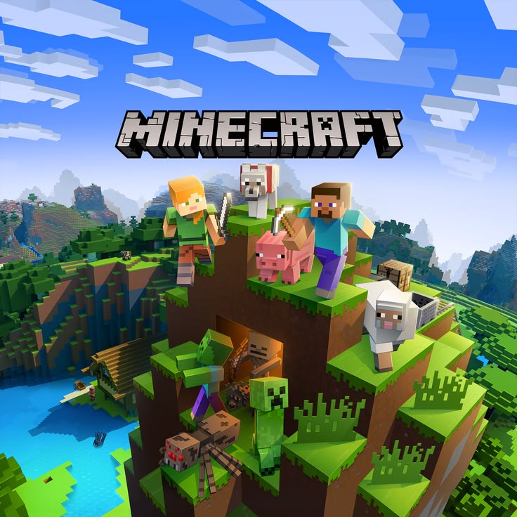 Ilustrasi dunia Minecraft